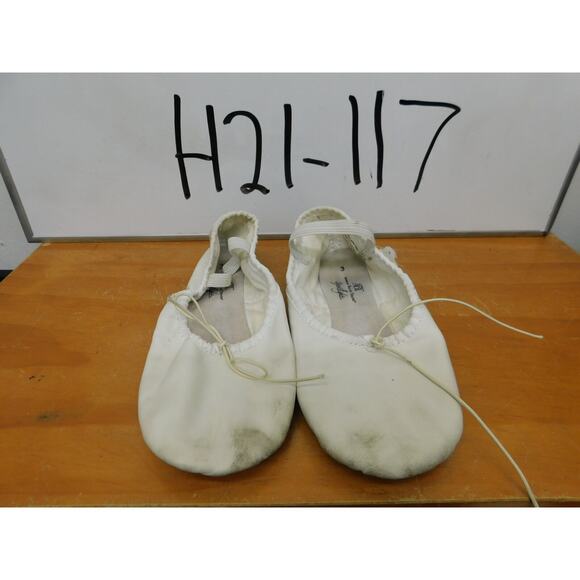 Dance Ballet Shoes ABT Big Kid 3M White Leather  Full Sole - Picture 4 of 4